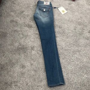 True Religion skinny jeans.